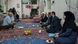 دیدار دکتر رشیدی پور رئیس دانشگاه با خانواده‌های معزز شهیدان صیاد و نظری 